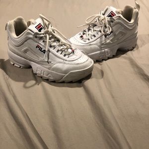White Fila sneakers